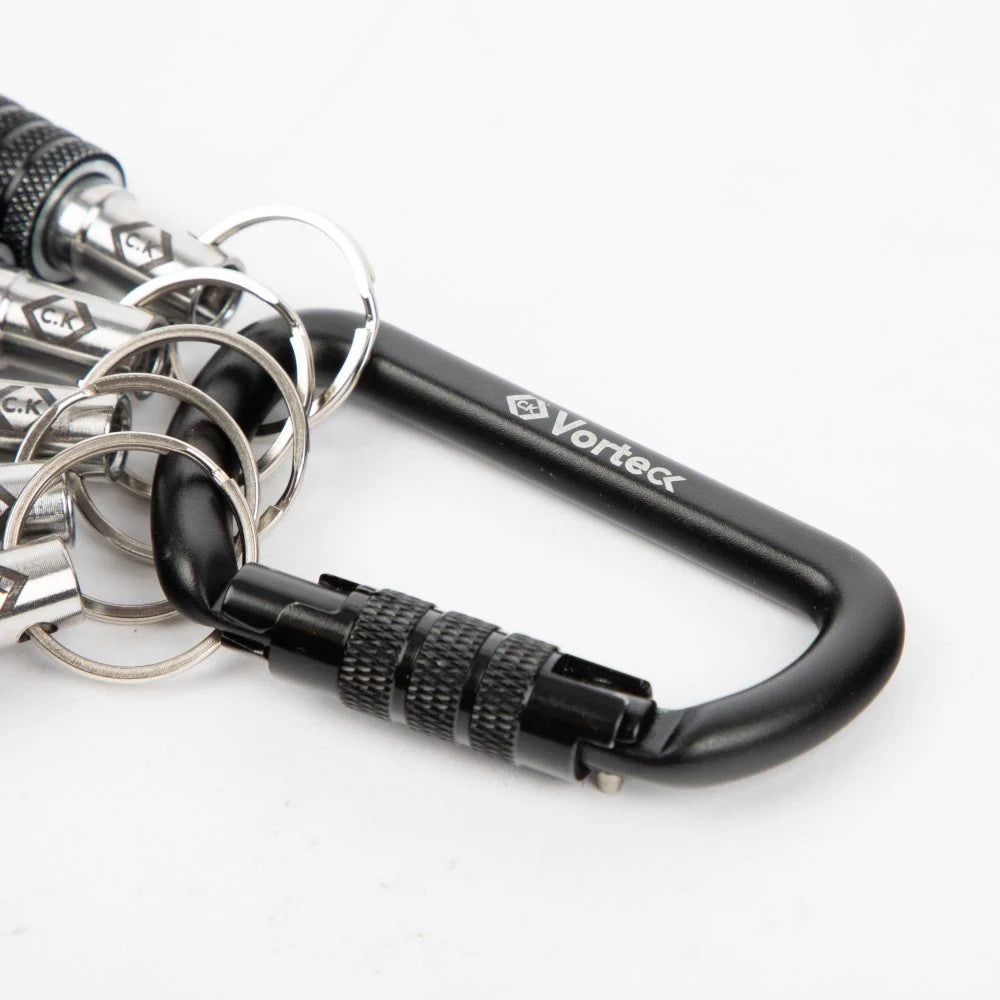 CK T4575 Vorteck 1/4" Quick Lock Bit Holder & Carabiner - 5 Piece Set