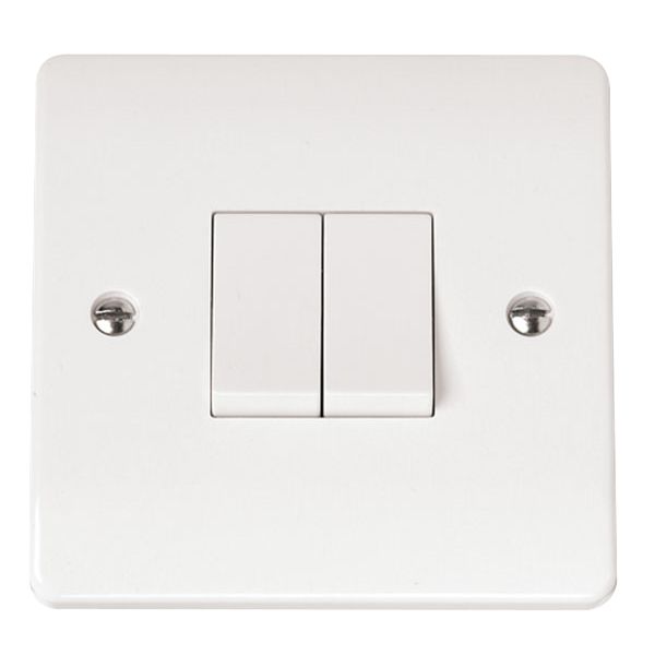 Click CMA012 Mode 10A 2 Gang 2 Way Light Switch