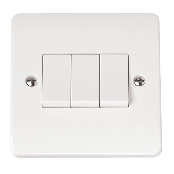 Click CMA013 Mode 10A 3 Gang 2 Way Light Switch