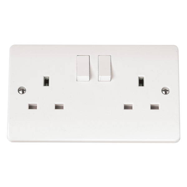 Click CMA036 Mode 13A DP 2 Gang Switched Double Socket