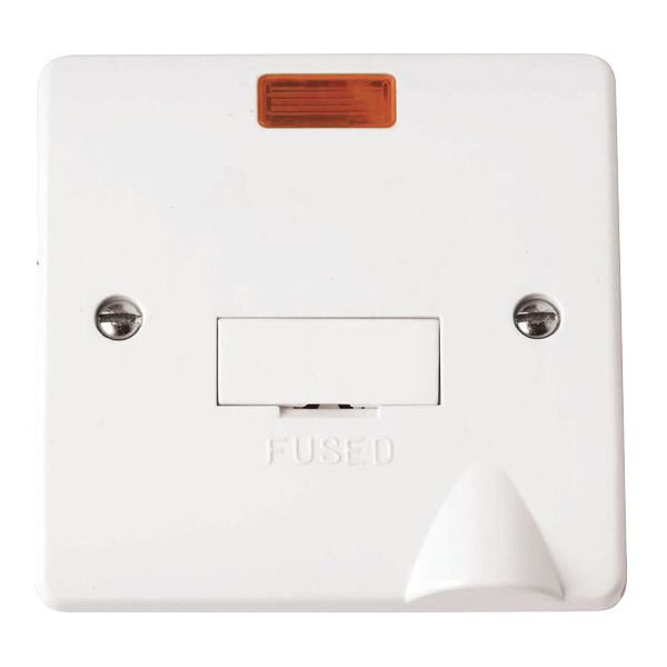 Click CMA053 Mode 13A Unswitched Fused Spur with Neon and Flex Outlet