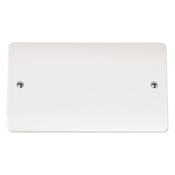 Click CMA061 Mode 2 Gang Blank Plate White