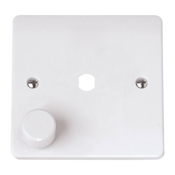 Click CMA145PL Mode 1 Gang Dimmer Plate White