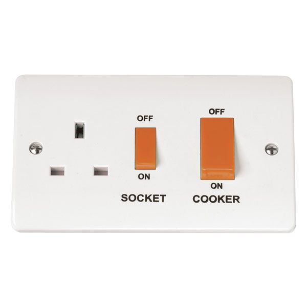 Click CMA204 Mode 45A DP Cooker Control Unit with Red Rocker