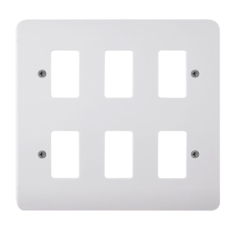 Click CMA20506 Gridpro Mode 6 Gang Front Plate