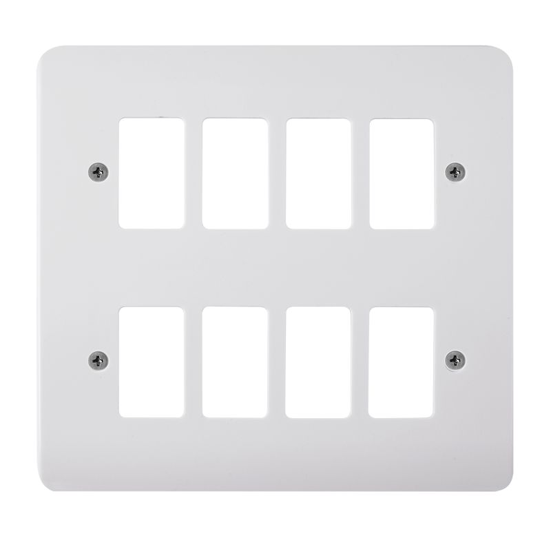 Click CMA20508 Gridpro Mode 8 Gang Front Plate