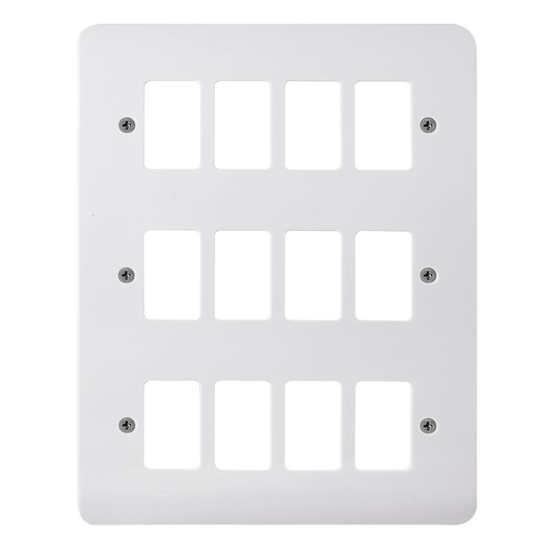 Click CMA20512 Gridpro Mode 12 Gang Front Plate