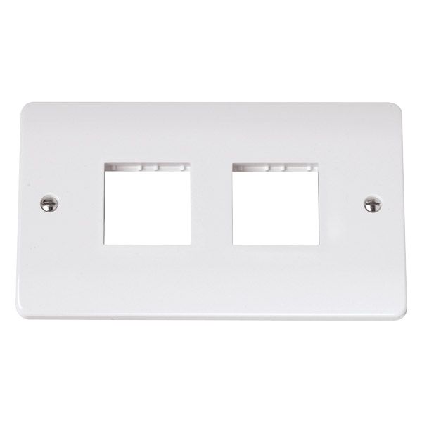 Click CMA404 Mode 2 Gang 4 Module Minigrid Front Plate