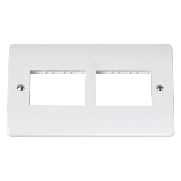 Click CMA406 Mode 2 Gang 6 Module Minigrid Front Plate