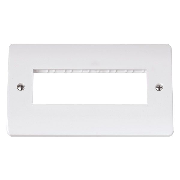 Click CMA426 Mode 2 Gang 6 Module Minigrid Front Plate