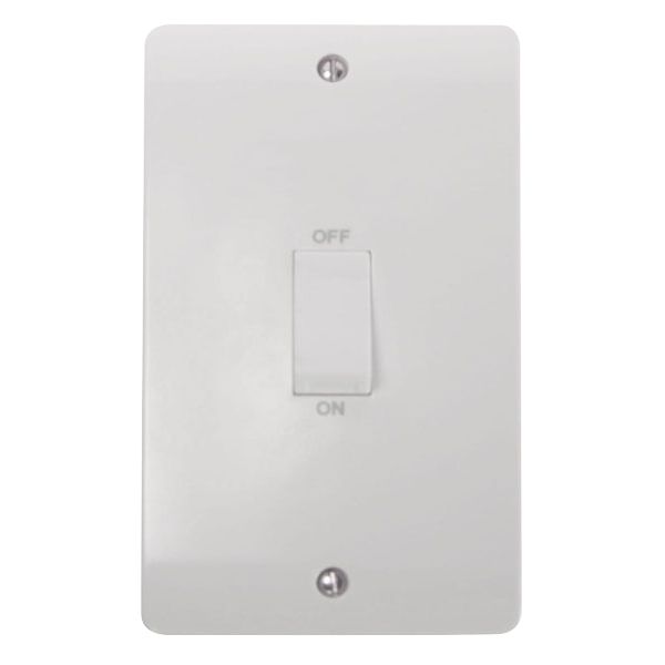 Click CMA502 Mode 45A DP 2 Gang Vertical Switch