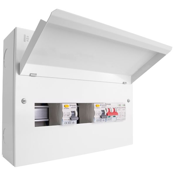 Click Elucian CUEB14MSRCDSP6 6 Way Dual RCD Consumer Unit with SPD