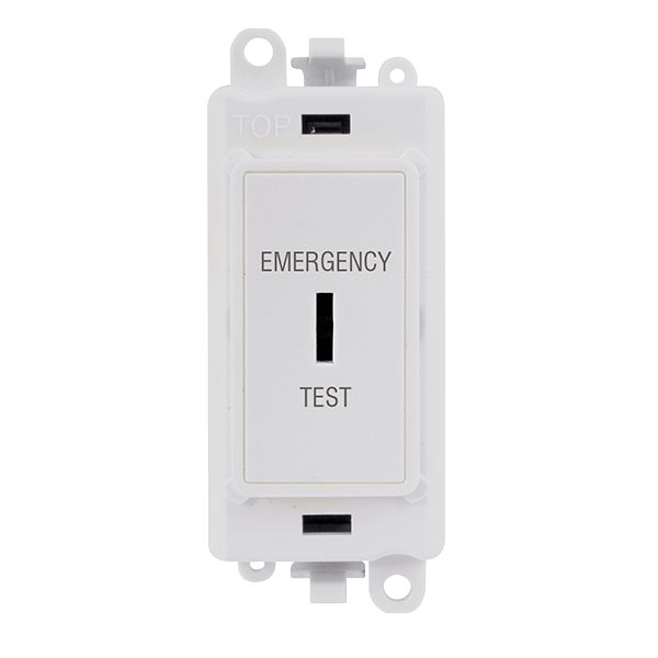 Click GM2046PWET 20A DP Key Switch Marked Emergency Test