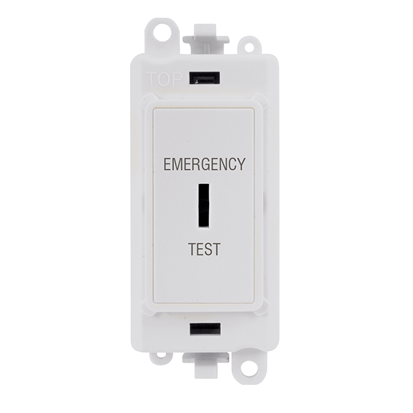 Click GM2046PWET 20A DP Key Switch Marked Emergency Test