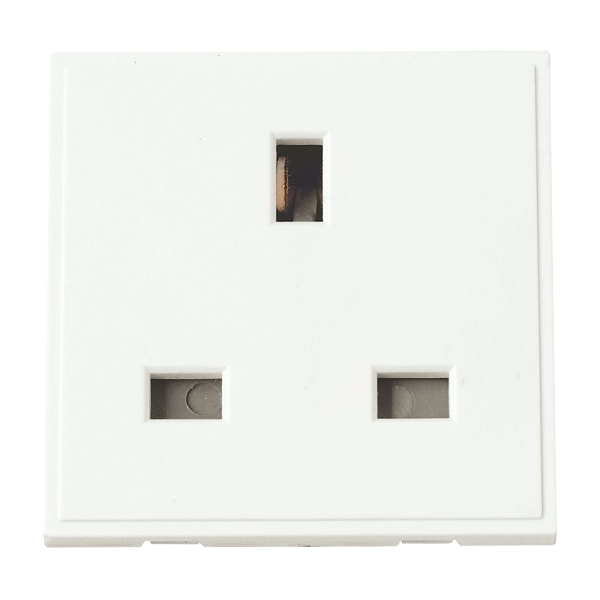 Click MM010WH New Media 13A Socket Outlet Euro Module