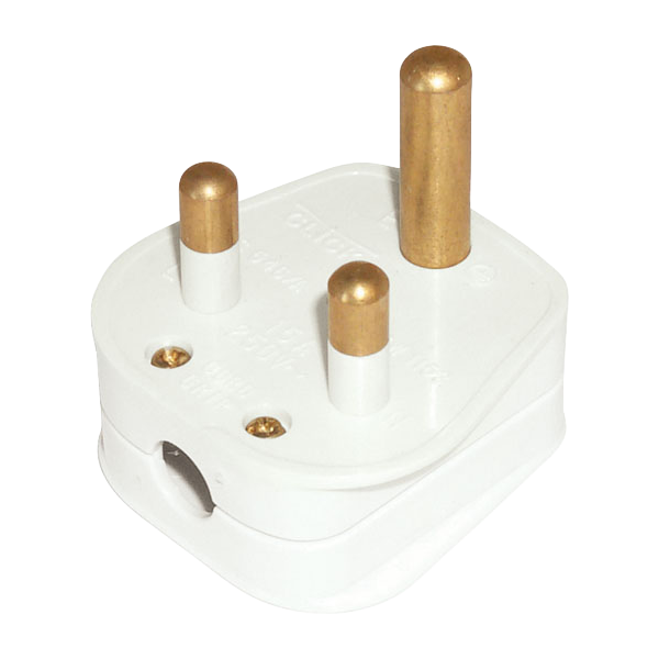 Click PA166 5A Non Fused Round Pin Rewireable Plug Top