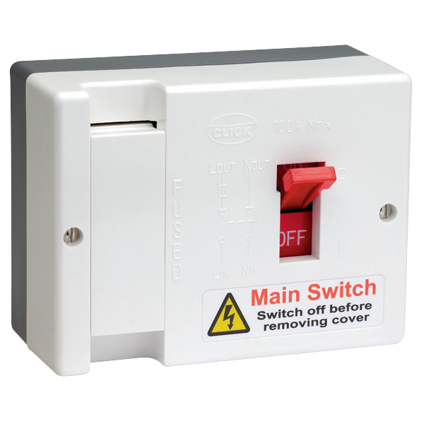 Click Scolmore DB750 100A Fused Main Switch