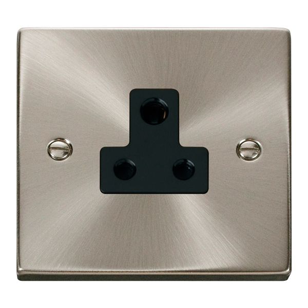 Click VPSC038BK Deco 5A Single Round Pin Socket