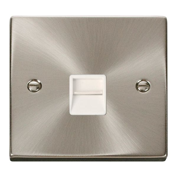 Click VPSC120WH Deco 1 Gang Master Telephone Socket