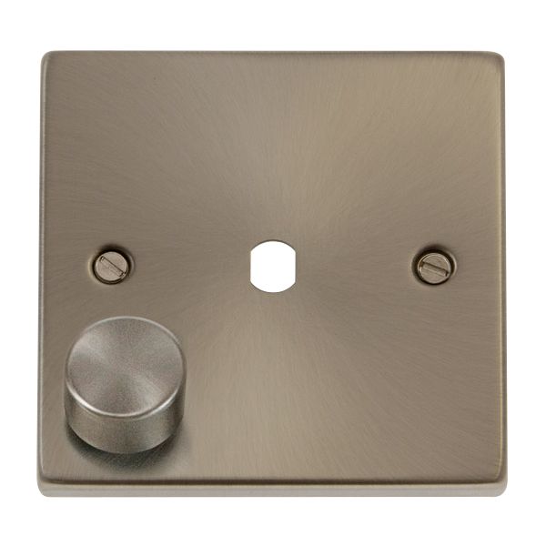 Click VPSC140PL Deco 1 Gang Dimmer Plate Satin Chrome