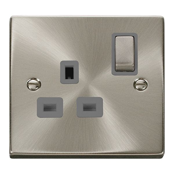 Click VPSC535GY Deco 13A 1 Gang Single Socket