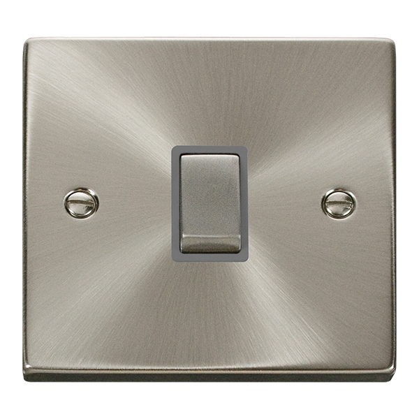 Click VPSC722GY Deco 20A 1 Gang Switch Satin Chrome