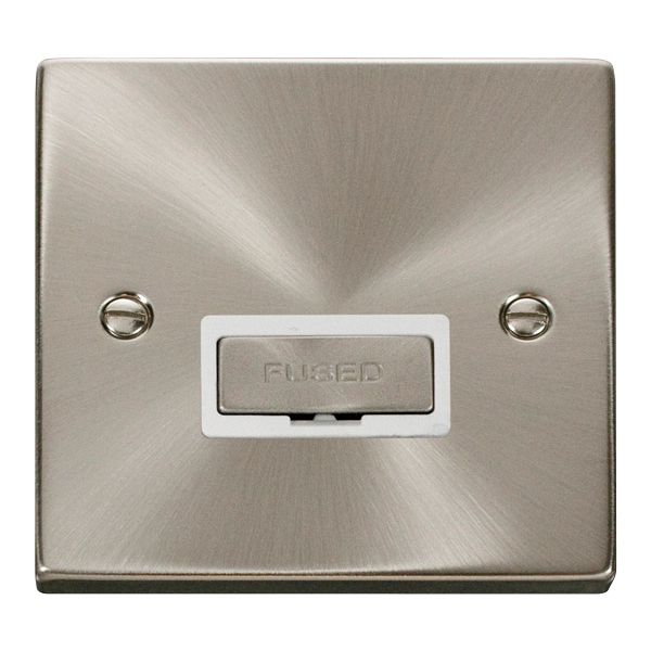 Click VPSC750WH Deco 13A Unswitched Fused Spur Satin Chrome