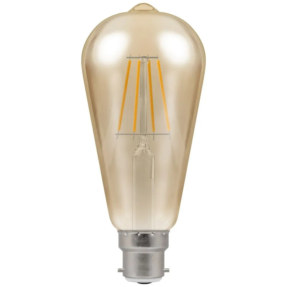 Crompton 4245 7.5W BC LED Dimmable Filament Lamp Antique Bronze