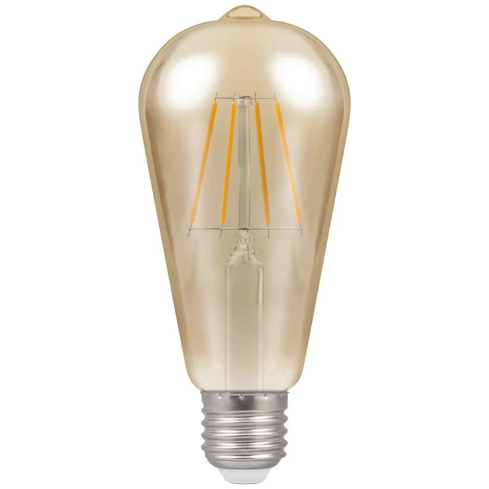 Crompton 4252 7.5W ES LED Dimmable Filament Lamp Antique Bronze