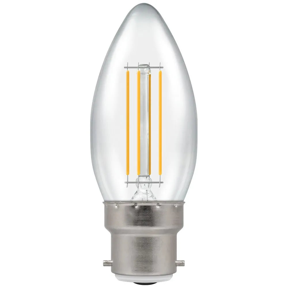 Crompton 7130 5W BC LED Dimmable Filament Candle Lamp 2700K