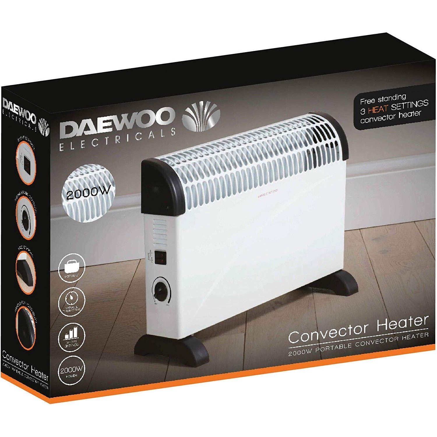 Daewoo HEA1146 2kW Convector Heater