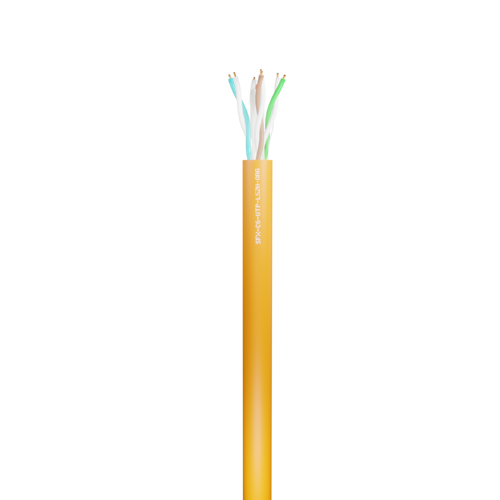 Data Category 6, 4 pair UTP LSZH Cable