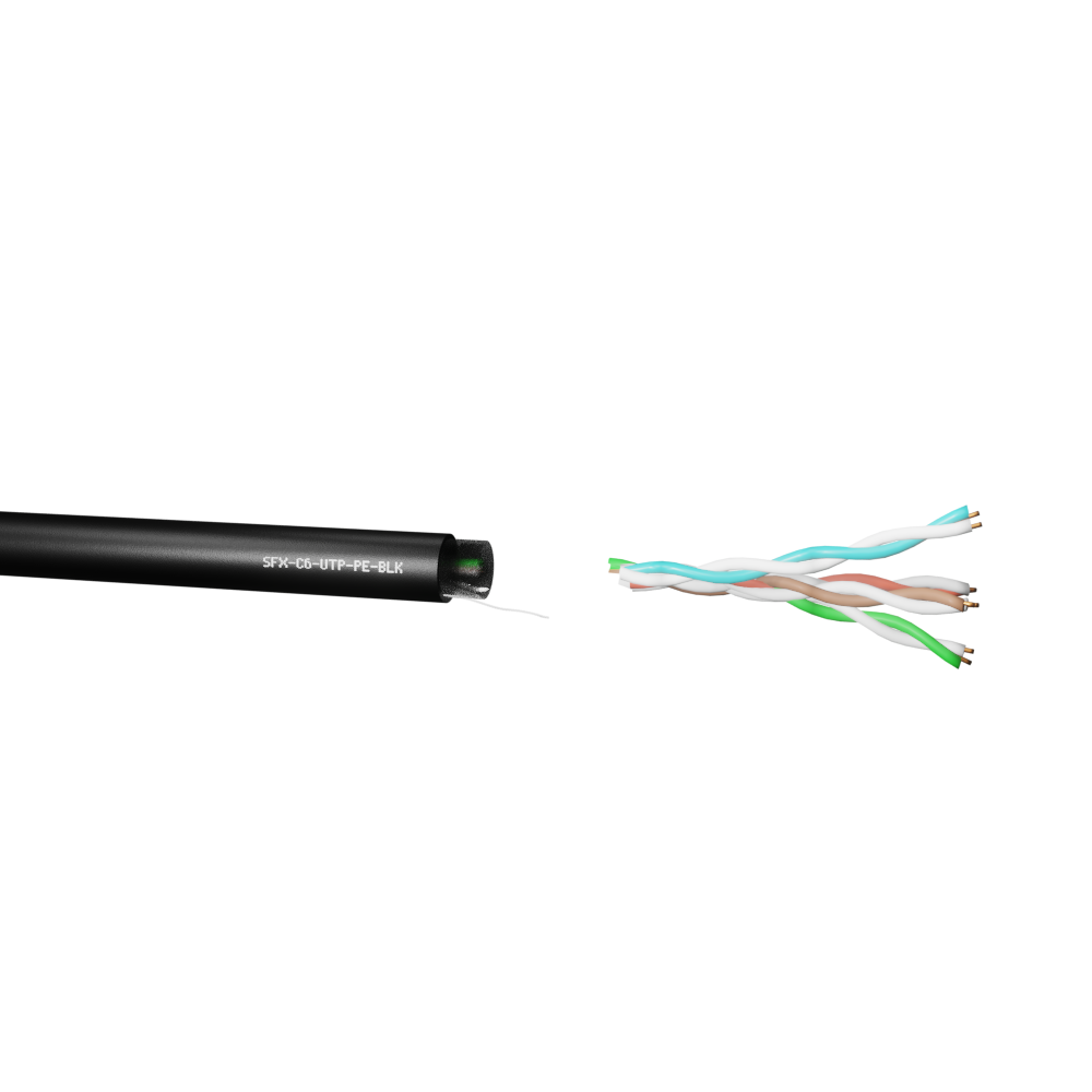 Data Category 6, 4 pair UTP PE Cable