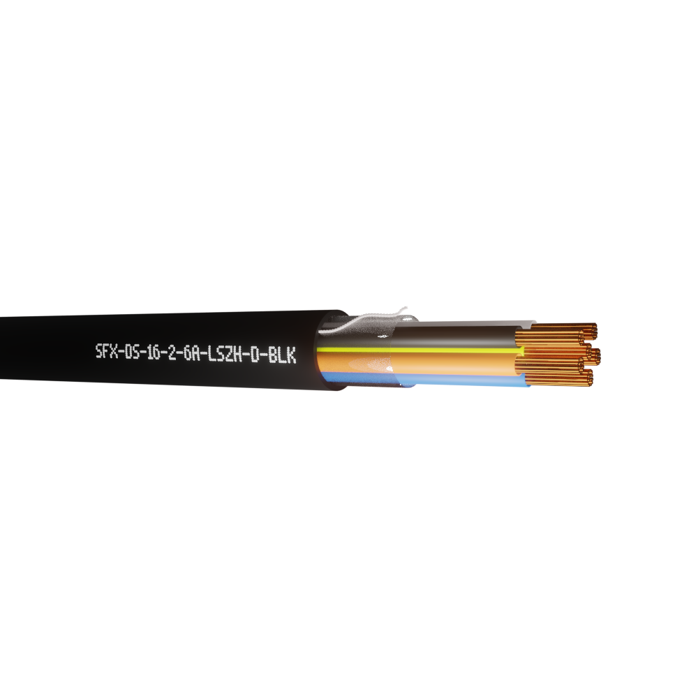 Defence Standard 16 x 0.2mm 6 Core Unscreened Dca LSZH Cable
