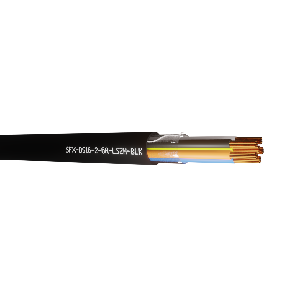 Defence Standard 16 x 0.2mm 6 Core Unscreened LSZH Cable