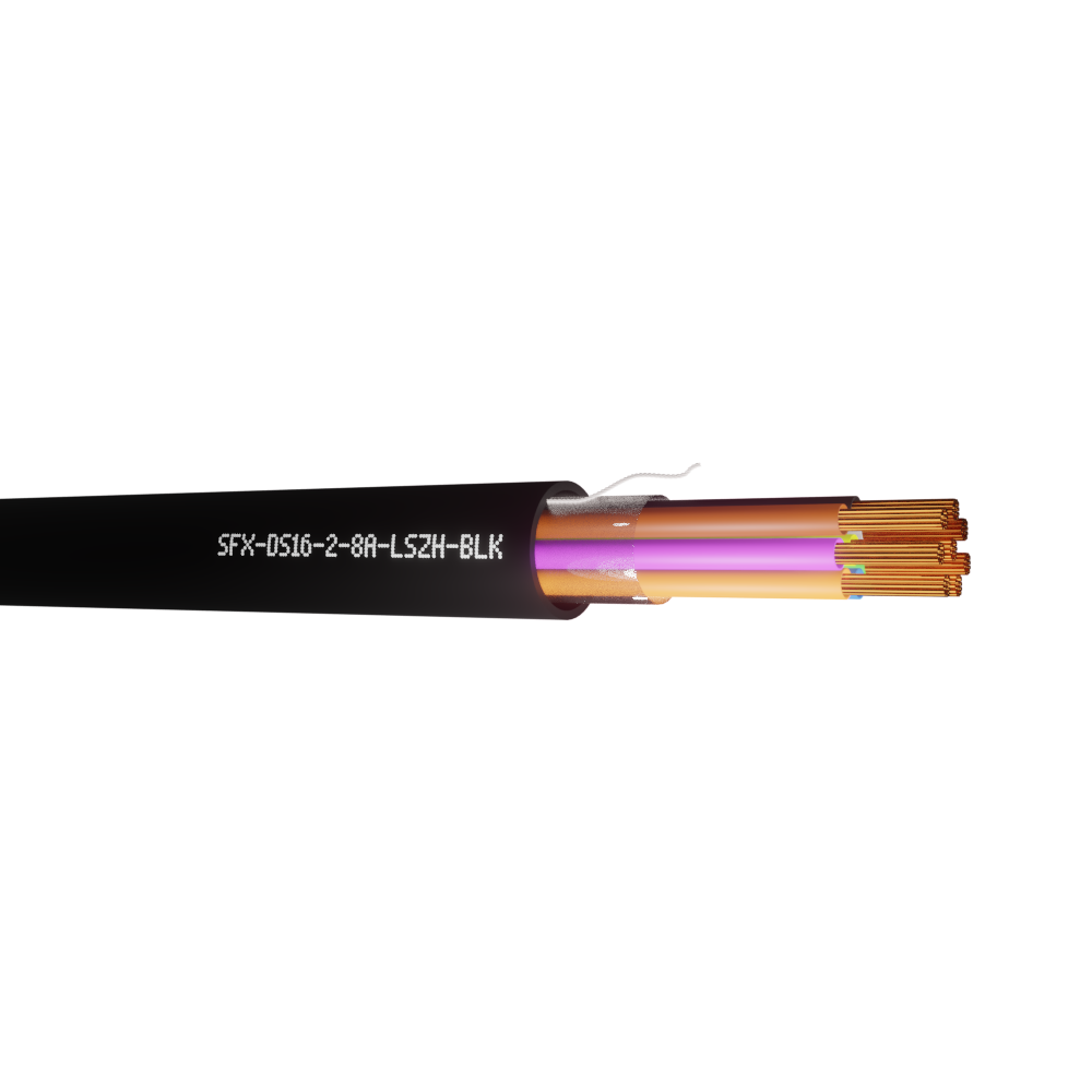 Defence Standard 16 x 0.2mm 8 Core Unscreened LSZH Cable