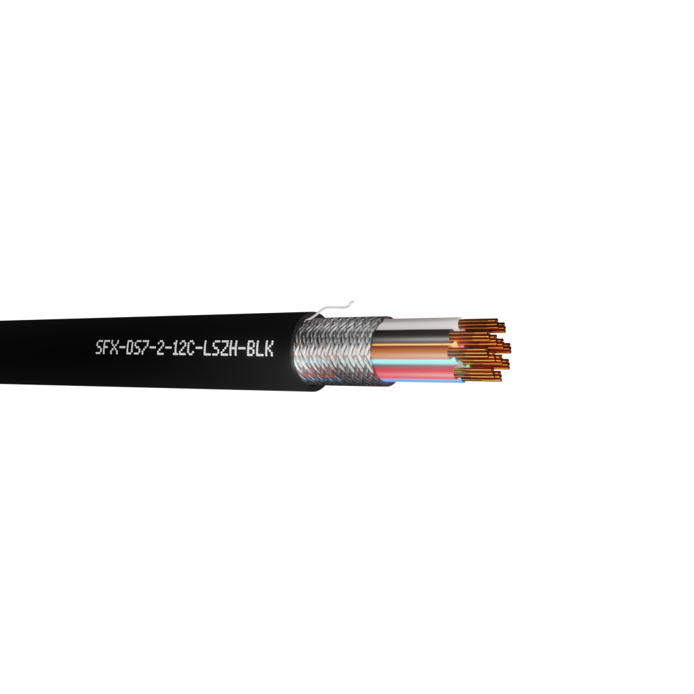 Defence Standard 7 x 0.2mm 12 Core TCWB Screened LSZH Cable