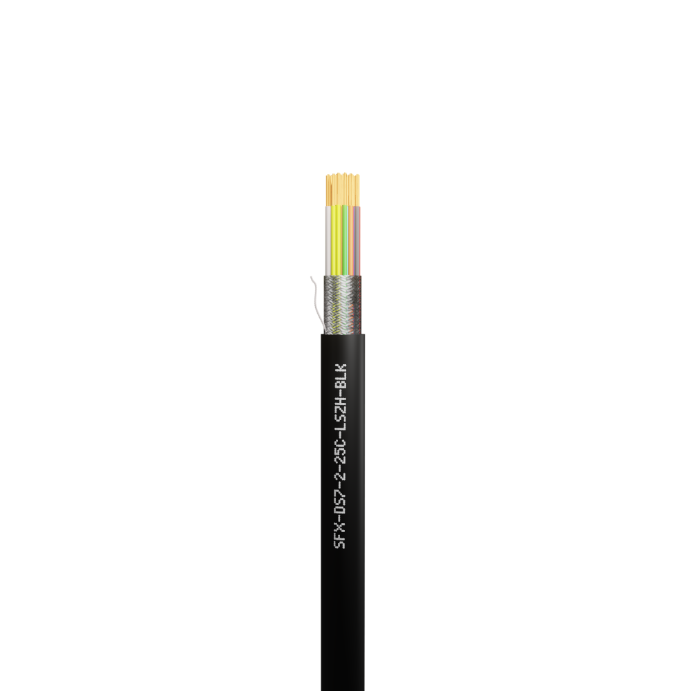 Defence Standard 7 x 0.2mm 25 Core TCWB Screened LSZH Cable