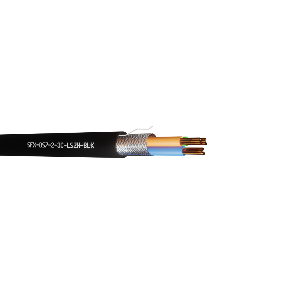 Defence Standard 7 x 0.2mm 3 Core TCWB Screened LSZH Cable