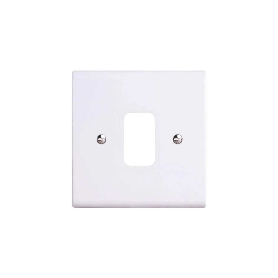 Deta G3301 Slimline 1 Gang Grid Front Plate