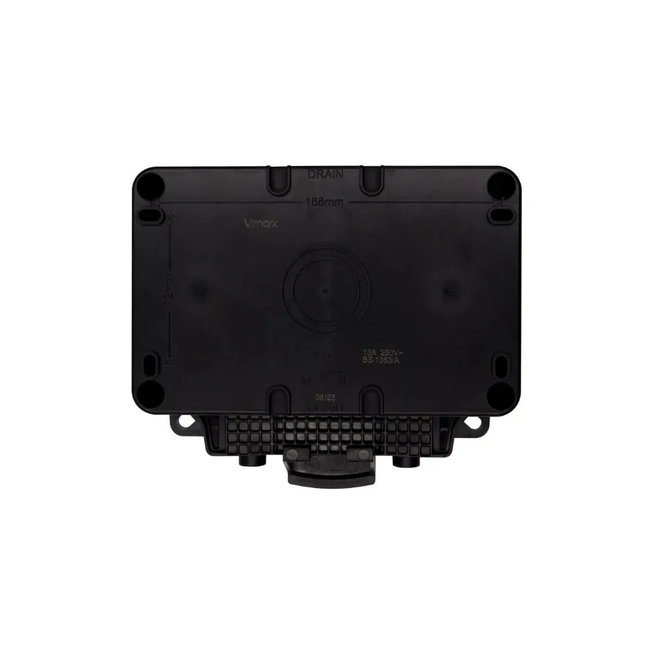 Deta Vimark VWP1409DPA WeatherPro IP66 2 Gang 13A Switched Socket DP with Active RCD