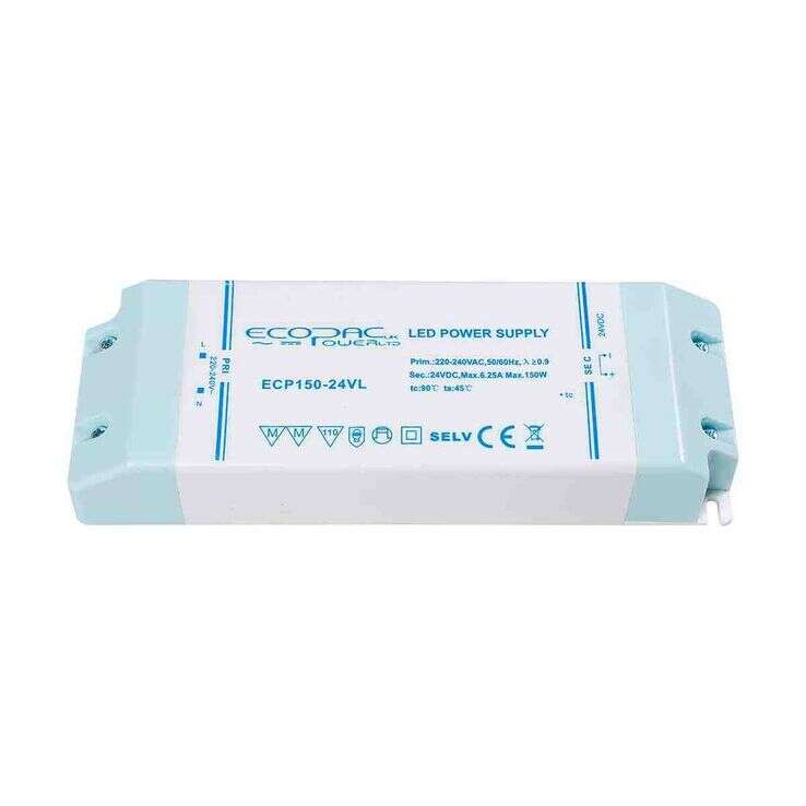 Ecopac 150W Non-Dimmable Constant Voltage LED Driver