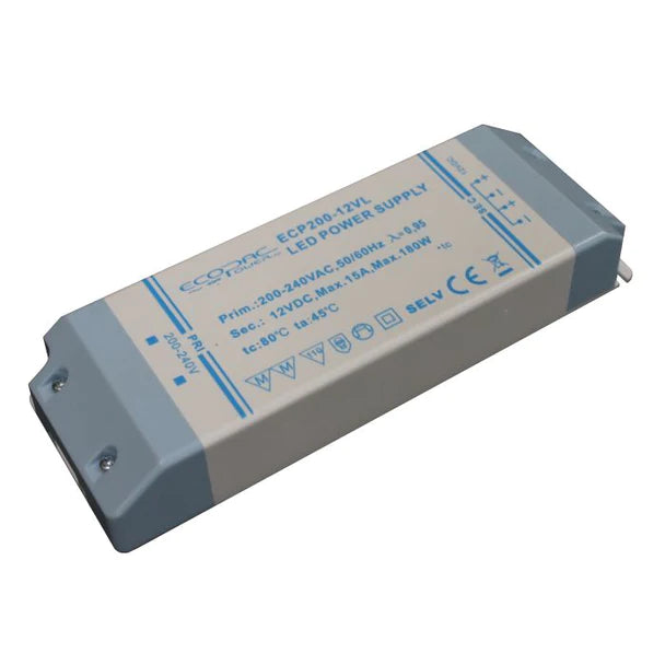 Ecopac 200W Non-Dimmable Constant Voltage LED Driver