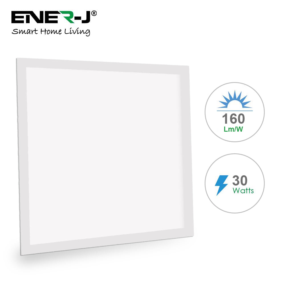 Ener-j E156 30W High Lumen 595x595mm Backlit Panels Lifud Driver, 4800 lumens, 4000K Pack of 2