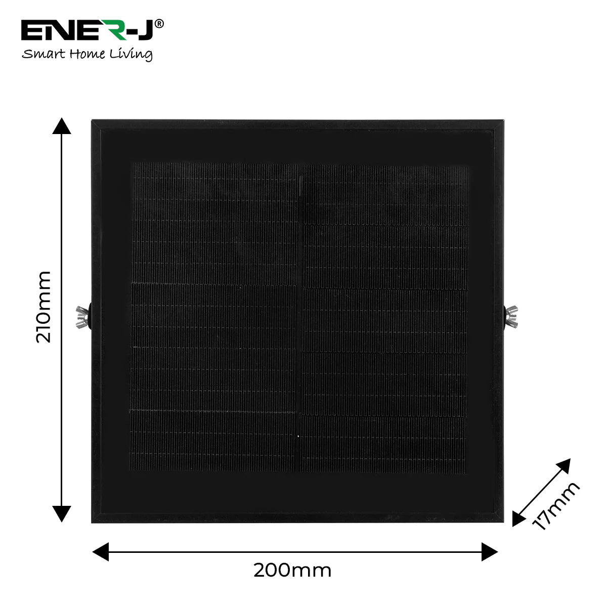 Ener-j E190 50W LED Floodlights with Solar Panels, 12W Solar Panel, 10AH Battery, 1100 lumens