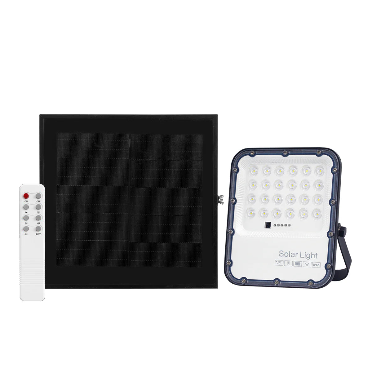 Ener-j E190 50W LED Floodlights with Solar Panels, 12W Solar Panel, 10AH Battery, 1100 lumens