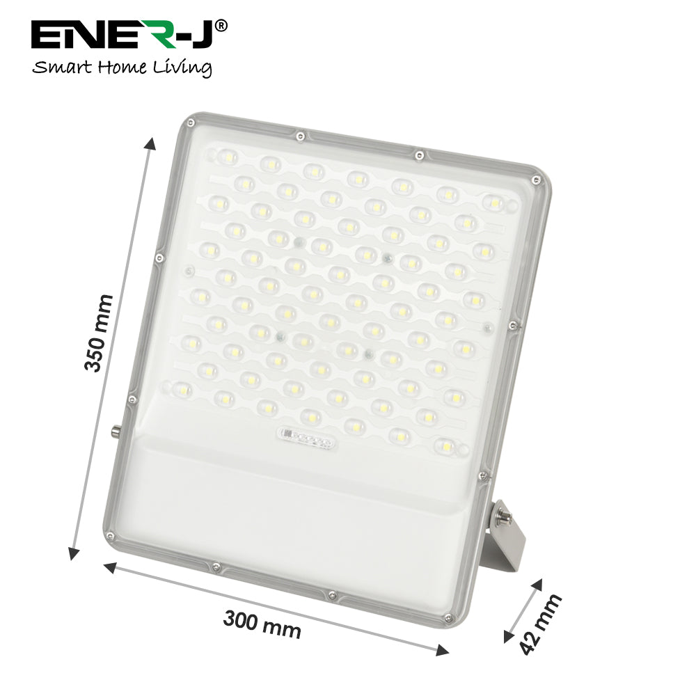 Ener-j E192 200W LED Floodlights with Solar Panels, 30W Solar Panel, 25AH Battery, 2600 lumens