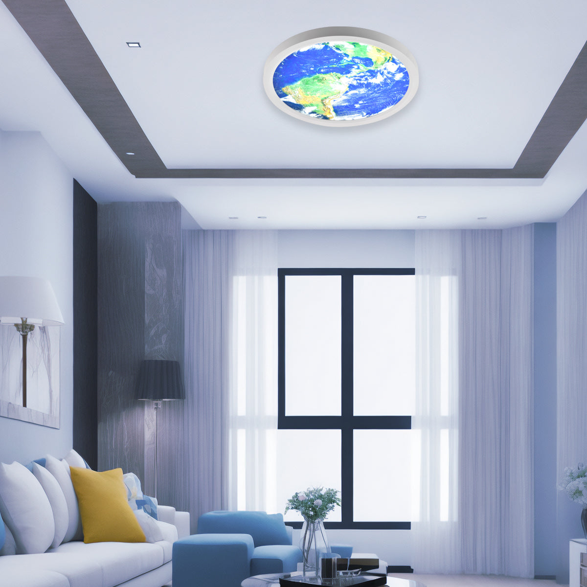Ener-j E314 Surface mounted Earth LED Ceiling Light, 24W