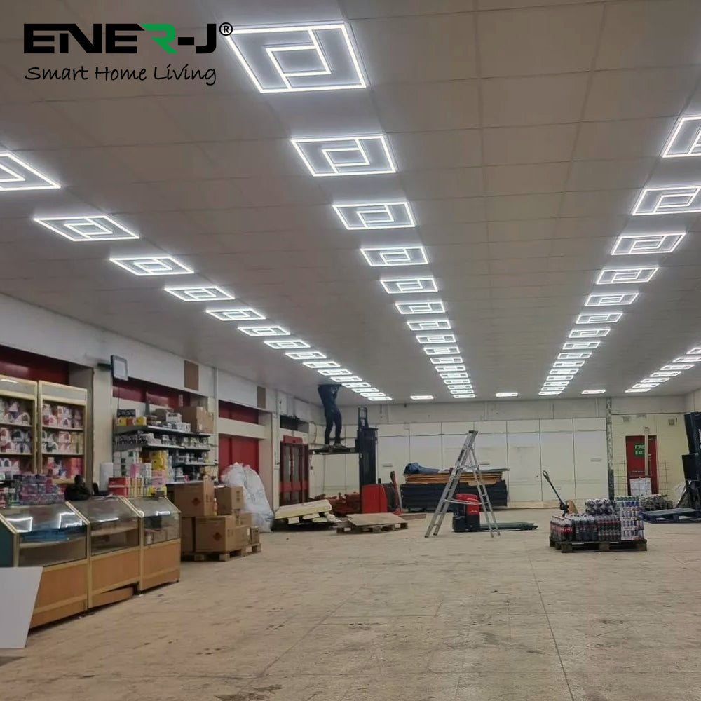 Ener-j E817 600x600mm LED Panel Light with PD Design, 40W 4000 Lumens, 6000K Pack of 2