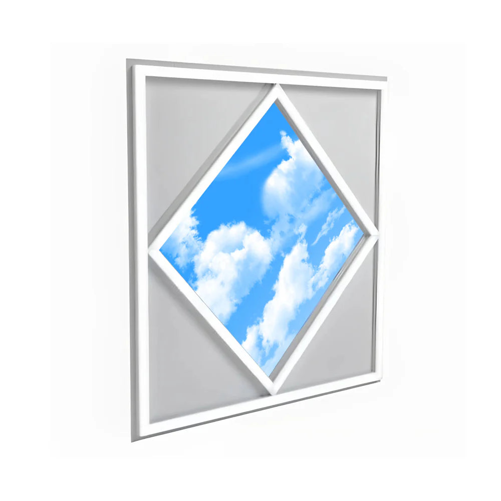 Ener-j E821 600x600mm Diamond Sky & Cloud Ceiling LED Panel Light, 70W with 7000 Lumens, 6000K Pack of 2
